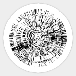 Aphex Twin Collapse EP Album White Design Sticker